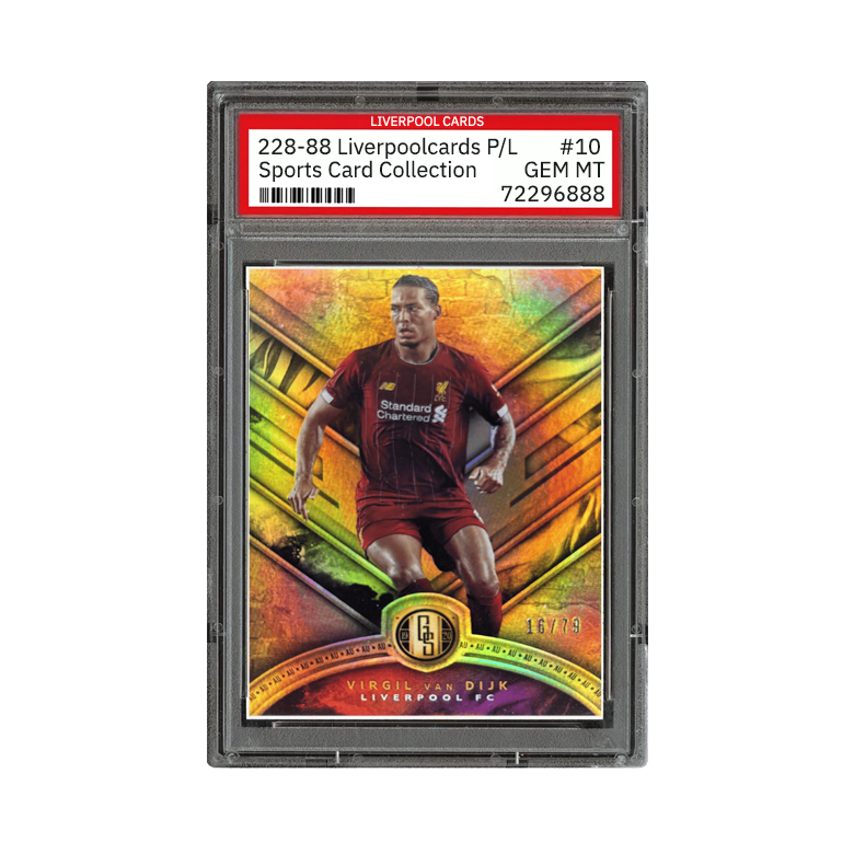 2019-20 PANINI GOLD STANDARD VIRGIL VAN DIJK LIVERPOOL CARD #16/79